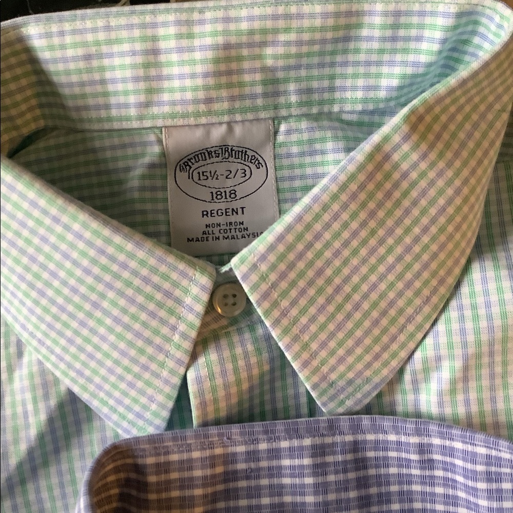 Bundle of 3 men’s brooks brothers long sleeve button down shirts size 15.5 - Picture 3 of 11